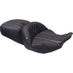 Șa super touring DLX one piece dark cherry thread MUSTANG SEATS 89411DC Șa super touring DLX one piece dark cherry thread MUSTANG SEATS 89411DC