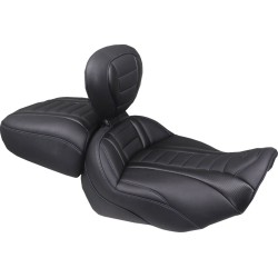 Șa solo deluxe tour cu cusătură albastru cer dbr MUSTANG SEATS 89401SB Șa solo deluxe tour cu cusătură albastru cer dbr MUSTANG SEATS 89401SB