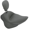 Șa solo wide touring vintage smooth cu spătar MUSTANG SEATS 79742