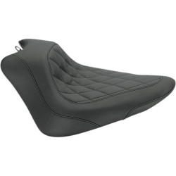 Șa wide tripper solo cu cusătură diamant neagră MUSTANG SEATS 76762