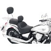 Șa din două piese wide touring 2-up vintage smooth cu spătar pentru șofer MUSTANG SEATS 79417 thumb