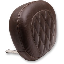 Spătar Sissy bar vinil distressed brown diamond stitch large MUSTANG SEATS 76769