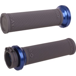 Mânere RUFFIAN LOCK ON HD CABLE BLK/ANO BLUE ODI V30HCWH-U