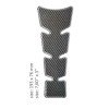 Protector universal pentru rezervor - gri lucios - design carbon - 19,3 cm x 7,6 cm 7.6
