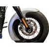 Aripă față din oțel M8 SOFTAIL cu adaptor satinat pentru aripă PAUL YAFFE THICK-OEM-M8ST-S