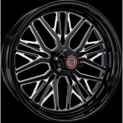 Roată - Phatour - față - discuri duble/fără ABS - tăiat contrast platina - 18x5.5 PERFORMANCE MACHINE 1202-7814R-NVSAP-BMP