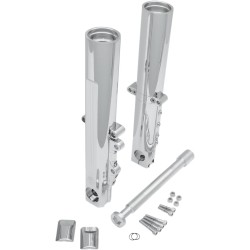 Set de tuburi inferioare de furcă pentru frâne cu disc unic crom PERFORMANCE MACHINE 0208-2097-CH