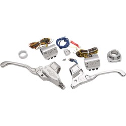 Seturi de control al ghidonului cu cablu chrom PERFORMANCE MACHINE 0062-4019-CH