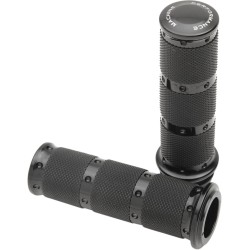 Mânere pentru ghidon CONTOUR XLS (TBW) negru anodizat PERFORMANCE MACHINE 0063-2087-B