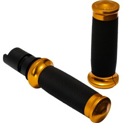 Mânere conturate Renthal Wrapped - '24+ Harley-Davidson - aurii PERFORMANCE MACHINE 0063-2105M-G
