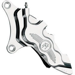 Etrier de frână cu șase pistoane și diametru diferențial față stânga cromat PERFORMANCE MACHINE 0051-2917-CH