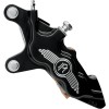 Etrier de frână cu șase pistoane cu diametru diferențial față stânga contrast cut PERFORMANCE MACHINE 0051-2913-BM