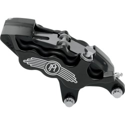 Etrier de frână cu șase pistoane și diametru diferențial față dreapta contrast cut PERFORMANCE MACHINE 0051-2918-BM
