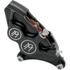 Etrier de frână cu patru pistoane cu diametru diferențial față stânga contrast cut PERFORMANCE MACHINE 0053-2915-BM
