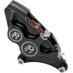 Etrier de frână cu patru pistoane cu diametru diferențial față stânga contrast cut PERFORMANCE MACHINE 0053-2915-BM thumb