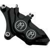 Etrier de frână cu patru pistoane cu diametru diferențial față stânga contrast cut PERFORMANCE MACHINE 0053-2919-BM