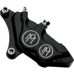 Etrier de frână cu patru pistoane cu diametru diferențial față stânga contrast cut PERFORMANCE MACHINE 0053-2919-BM thumb