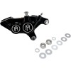 Etrier de frână cu patru pistoane și diametru diferențial față dreapta contrast cut PERFORMANCE MACHINE 0053-2920-BM