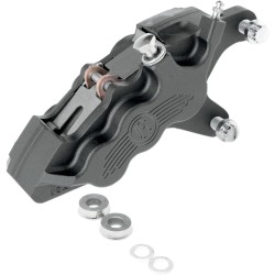 Etrier de frână cu șase pistoane cu diametru diferențial față dreapta BLACK OPS PERFORMANCE MACHINE 0051-2916-SMB