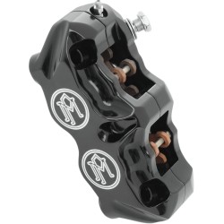 Etrier de frână radial stânga cu 4 pistoane tăiat în contrast PERFORMANCE MACHINE 0052-2405-BM