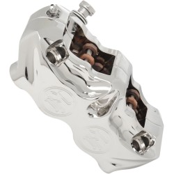 Etrier de frână radial stânga cu 4 pistoane crom PERFORMANCE MACHINE 0052-2405-CH