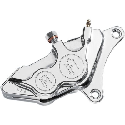 Etrier de frână cu patru pistoane și diametru diferențial față stânga crom PERFORMANCE MACHINE 0053-2919-CH