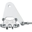 Set etrier classic spate crom pentru disc de 11.5