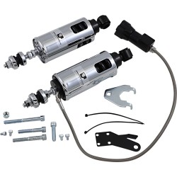 Amortizoare PROGRESSIVE SUSPENSION 422 series heavy duty cu preîncărcare reglabilă la distanță crom PROGRESSIVE SUSPENSION 422-4102C