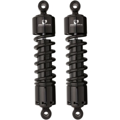 Amortizoare PROGRESSIVE SUSPENSION 412 SERIES AMERICAN-TUNED GAS fără capac negre 12