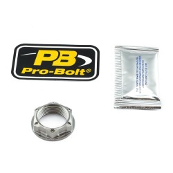 Piuliță flanșă din titan pentru ax M25x(1.50mm) roată față naturală ALTELE TINUT25150001Z1 Piuliță flanșă din titan pentru ax M25x(1.50mm) roată față naturală ALTELE TINUT25150001Z1