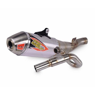 Sistem de evacuare T-6 din oțel inoxidabil cu canistre din aluminiu și capac final din oțel inoxidabil PRO CIRCUIT 0122445G