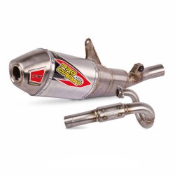Sistem de evacuare T-6 din oțel inoxidabil cu canistre din aluminiu și capac final din oțel inoxidabil PRO CIRCUIT 0112425G Sistem de evacuare T-6 din oțel inoxidabil cu canistre din aluminiu și capac final din oțel inoxidabil PRO CIRCUIT 0112425G