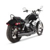 Sistem de evacuare 2-1 negru cu capace finale negre RINEHART RACING 200-0301