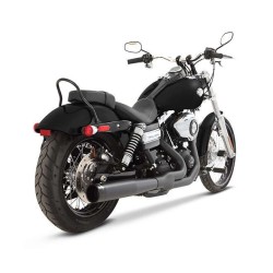 Sistem de evacuare 2-1 negru cu capace finale negre RINEHART RACING 200-0301