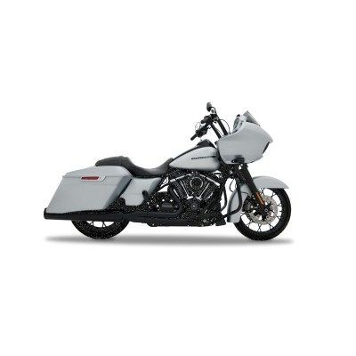 Sistem de evacuare 2-1 FLH negru/negru RINEHART RACING 200-0107