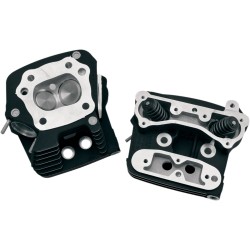 Capete de cilindru de rezervă cu compresie redusă 82CC negre S&S CYCLE 106-4570 Capete de cilindru de rezervă cu compresie redusă 82CC negre S&S CYCLE 106-4570