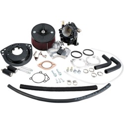 Set carburator super G cu motor S&S T143 long block negru S&S CYCLE 110-0120 Set carburator super G cu motor S&S T143 long block negru S&S CYCLE 110-0120