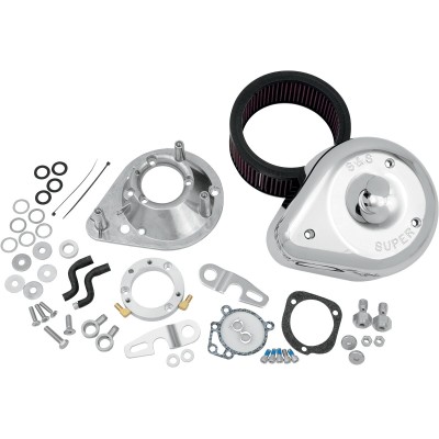 Filtru de aer teardrop pentru CV-carb/EFI crom S&S CYCLE 17-0448 Filtru de aer teardrop pentru CV-carb/EFI crom S&S CYCLE 17-0448