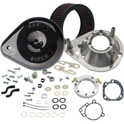 Set filtru de aer classic teardrop pentru carburator/EFI stock negru S&S CYCLE 170-0182A Set filtru de aer classic teardrop pentru carburator/EFI stock negru S&S CYCLE 170-0182A