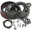 Kituri de filtru de aer stealth fără capac pentru 66MM throttle hog bodies negru S&S CYCLE 170-0165 thumb