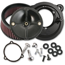 Seturi de filtre de aer stealth fără capac pentru corpuri de accelerație de 58mm negre S&S CYCLE 170-0164 Seturi de filtre de aer stealth fără capac pentru corpuri de accelerație de 58mm negre S&S CYCLE 170-0164
