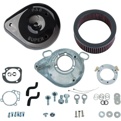 Set filtru de aer classic teardrop stock EFI negru lucios S&S CYCLE 170-0304B Set filtru de aer classic teardrop stock EFI negru lucios S&S CYCLE 170-0304B