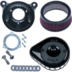 Filtru de aer mini teardrop stealth black S&S CYCLE 170-0438 Filtru de aer mini teardrop stealth black S&S CYCLE 170-0438