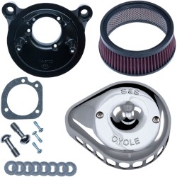 Filtru de aer mini teardrop stealth EFI crom S&S CYCLE 170-0441 Filtru de aer mini teardrop stealth EFI crom S&S CYCLE 170-0441
