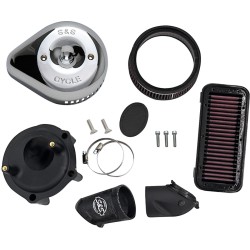 Set filtru de aer Stealth cu capac - crom - Indian S&S CYCLE 170-0827