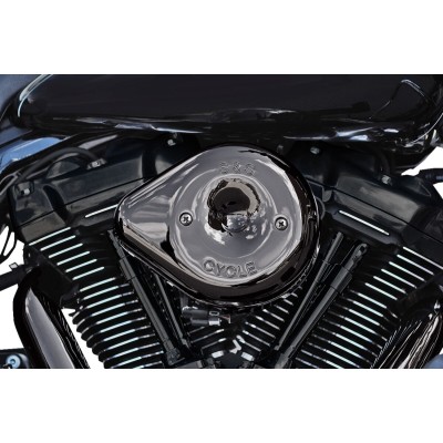Capac filtru de aer Stealth Teardrop Lava Chrome M8 2017-2023 S&S CYCLE 170-0779 Capac filtru de aer Stealth Teardrop Lava Chrome M8 2017-2023 S&S CYCLE 170-0779