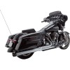 Sistem de evacuare 2-1 SIDEWINDER din oțel inoxidabil crom cu capace negre S&S CYCLE 550-0728