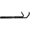 Sistem de evacuare 2-1 SIDEWINDER din oțel inoxidabil negru cu capace finale negre S&S CYCLE 550-0729