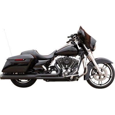 Sistem de evacuare 2-1 SIDEWINDER negru cu capace finale negre S&S CYCLE 550-0777