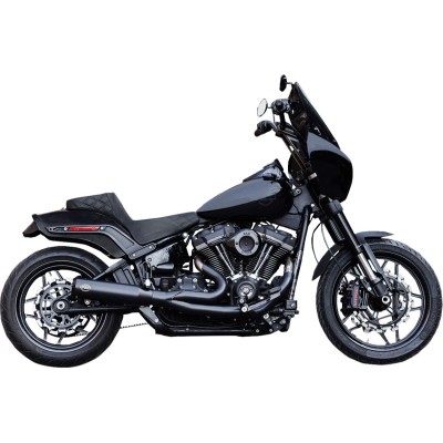 Sistem de evacuare 2:1 Qualifier Race Only Black M8 Softail 2018-23 S&S CYCLE 550-1106